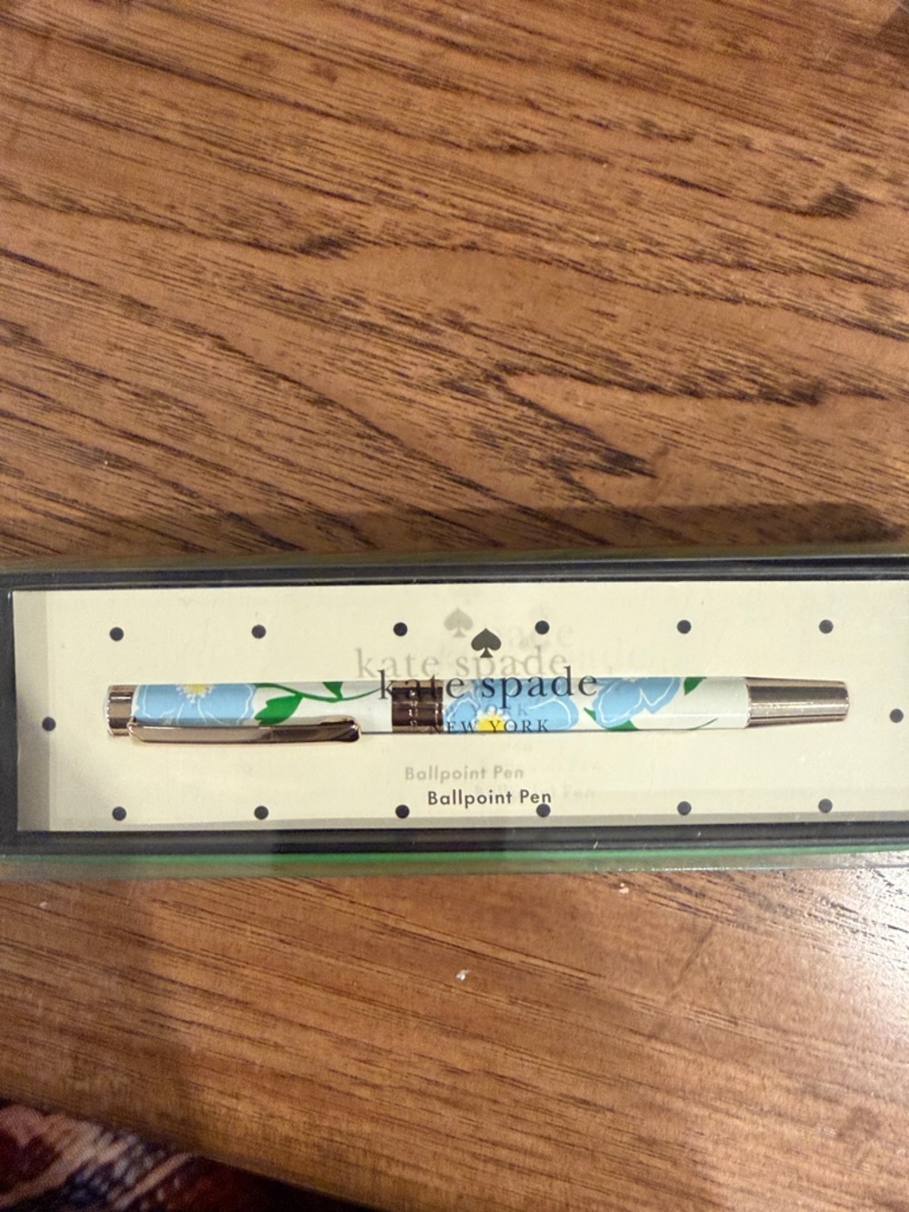 kate spade Sunshine Floral Ballpoint Pen with Green Logo Presentation Gift Box - Picture 6 of 6
